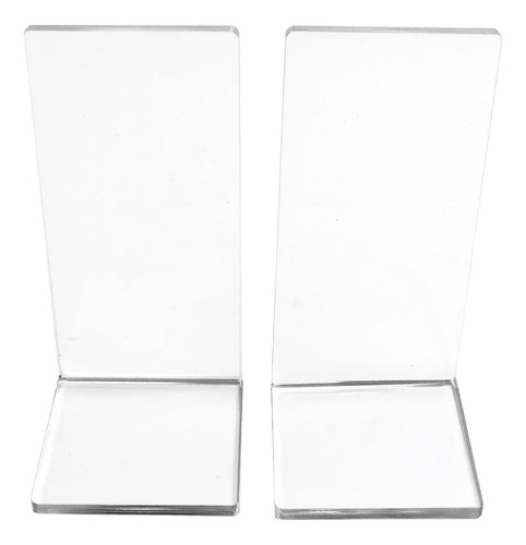 Sujetalibros Organizador Sujeta Libros Acrílico 6mm 2 Pzas