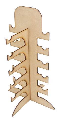 Exhibidor Lentes Base Organizadora Madera Mdf 5 Espacios Pub