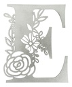 Letras Mdf Flores Corte Laser 20 Cm 3mm Plata (pack 13)