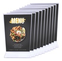 Portamenu Acrílico Doble Vista Restaurant 14x10.5 Pack 25 Ud