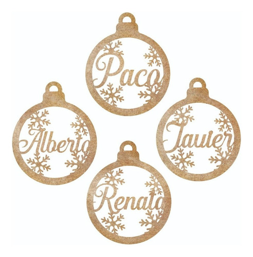 Kit 160 Esferas Navideñas Personalizadas Con Nombres 10cm