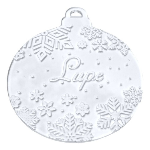 Kit 5 Esferas Navideñas Personalizadas Acrílico 10cm