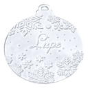 Kit 5 Esferas Navideñas Personalizadas Acrílico 10cm