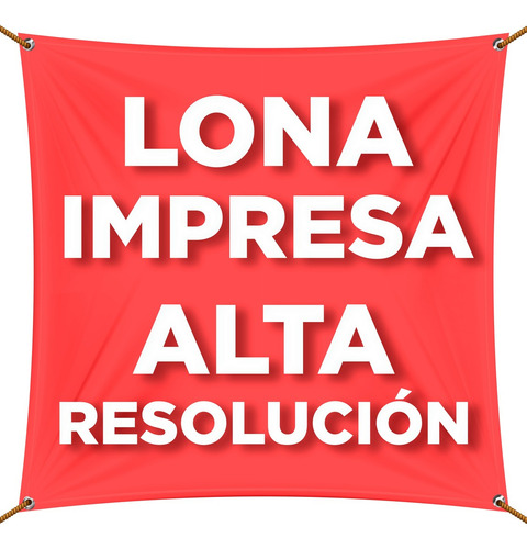 Lona Impresa 2x2.5m Personalizada Publicidad Eventos Anuncio