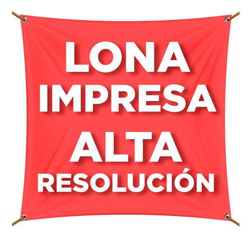 Lona Impresa 4x1m Personalizada Publicidad Eventos Anuncio