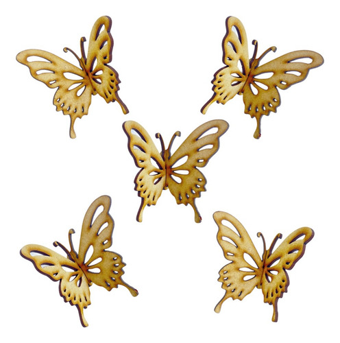 Mariposa Madera Mdf 3d Decoración Recuerdo 9x8 20 Pzs.