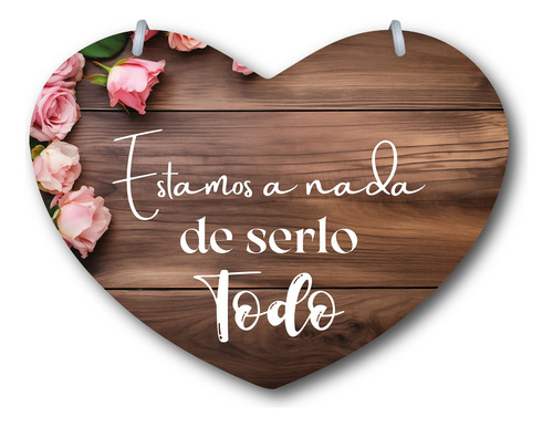 Letrero Pajes Boda Diseño Corazón 40x30cm Decoración I3