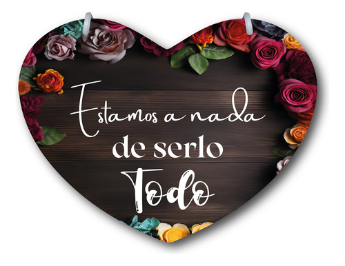 Letrero Pajes Boda Diseño Corazón 40x30cm Decoración B3