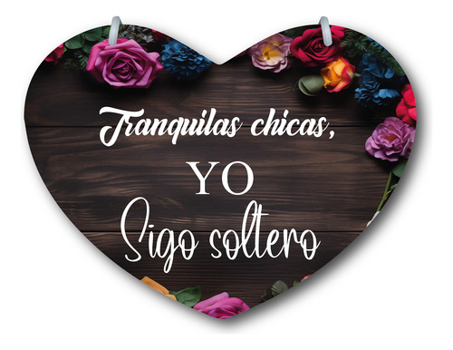 Letrero Pajes Boda Diseño Corazón 40x30cm Decoración D4