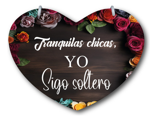 Letrero Pajes Boda Diseño Corazón 40x30cm Decoración B4