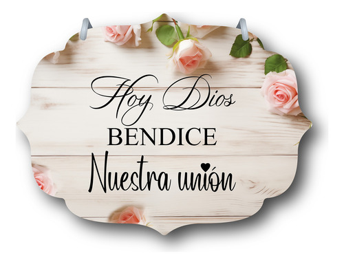 Letrero Pajes Boda Diseño 40x30cm Decoración L6