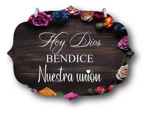 Letrero Pajes Boda Diseño 40x30cm Decoración D6