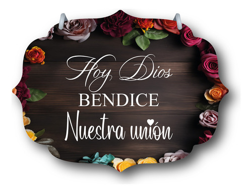 Letrero Pajes Boda Diseño 40x30cm Decoración B6