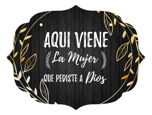 Letrero Cuadro Paje Boda Decoración 40x30cm P10 M1-3