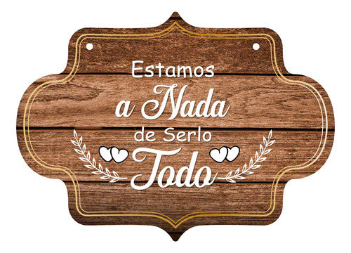 Letrero Cuadro Paje Boda Decoración 40x30cm P13 F4