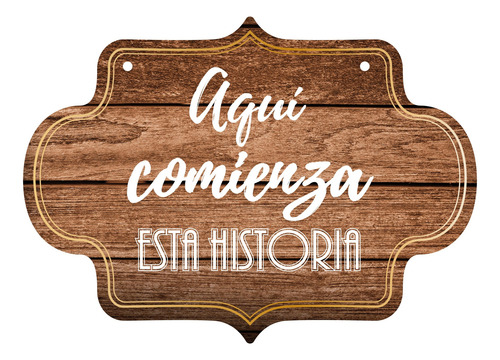 Letrero Cuadro Paje Boda Decoración 40x30cm P13 F18