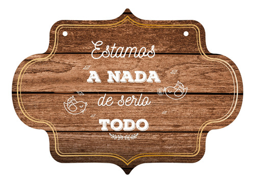 Letrero Cuadro Paje Boda Decoración 40x30cm P13 F8