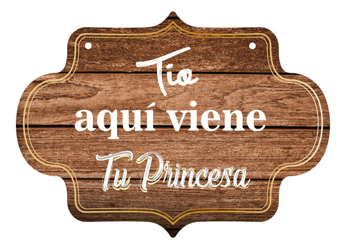 Letrero Cuadro Paje Boda Decoración 40x30cm P13 F13