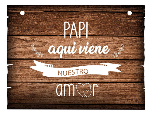 Letrero Cuadro Paje Boda Decoración 40x30cm  P02 C5