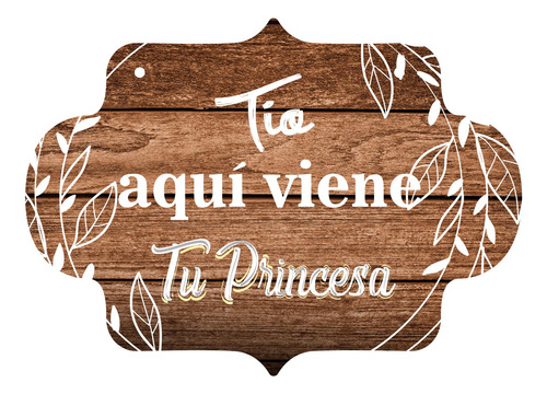 Letrero Cuadro Paje Boda Decoración 40x30cm P09 M3-13