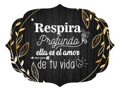 Letrero Cuadro Paje Boda Decoración 40x30cm P10 M1-17