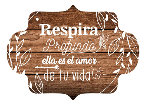 Letrero Cuadro Paje Boda Decoración 40x30cm P09 M3-17