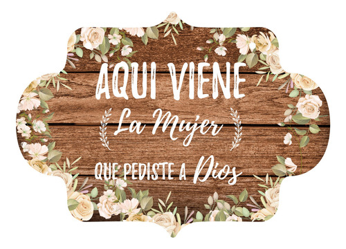 Letrero Cuadro Paje Boda Decoración 40x30cm  P08 M2-3