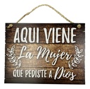 Letrero Pajes Boda Decoración 40x30cm 3mm Personalizado