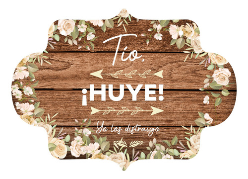 Letrero Cuadro Paje Boda Decoración 40x30cm  P08 M2-18