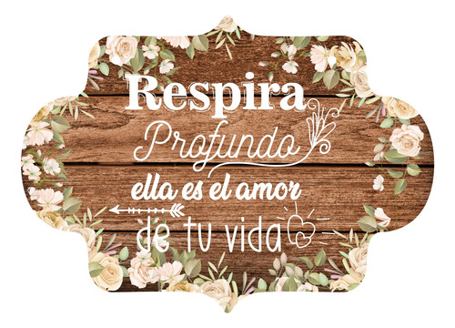 Letrero Cuadro Paje Boda Decoración 40x30cm  P08 M2-17