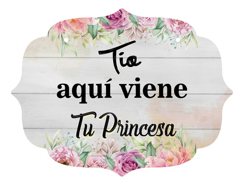 Letrero Cuadro Paje Boda Decoración 40x30cm  P12 M3-13