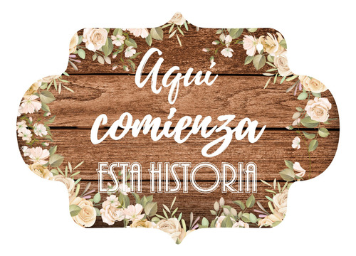 Letrero Cuadro Paje Boda Decoración 40x30cm  P08 M2-19