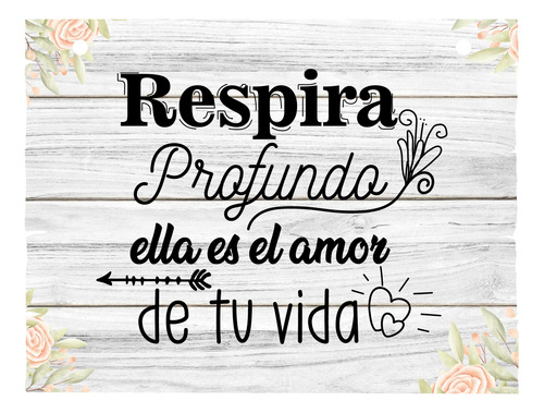 Letrero Cuadro Paje Boda Decoración 40x30cm  P06 B1-17