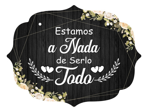 Letrero Cuadro Paje Boda Decoración 40x30cm  P11 M2-4