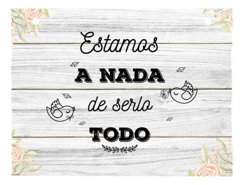 Letrero Cuadro Paje Boda Decoración 40x30cm  P06 B1-8