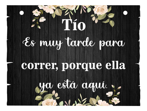 Letrero Cuadro Paje Boda Decoración 40x30cm  P14 N2-2