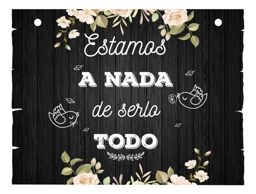 Letrero Cuadro Paje Boda Decoración 40x30cm  P14 N2-8