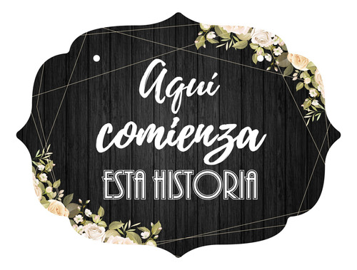 Letrero Cuadro Paje Boda Decoración 40x30cm  P11 M2-19