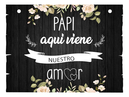 Letrero Cuadro Paje Boda Decoración 40x30cm  P14 N2-6