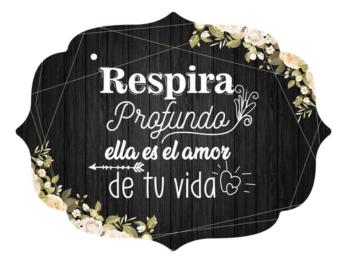 Letrero Cuadro Paje Boda Decoración 40x30cm  P11 M2-17