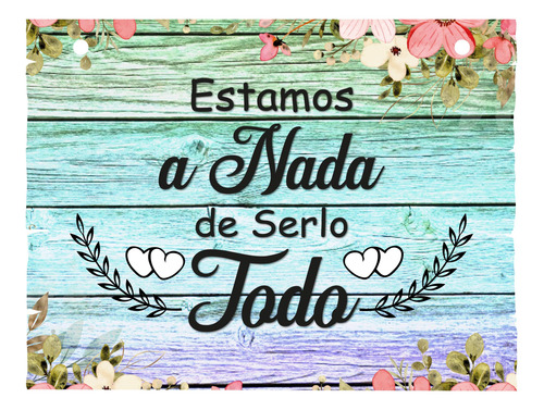 Letrero Cuadro Paje Boda Decoración 40x30cm  P05 A1-4