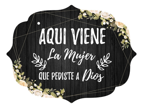 Letrero Cuadro Paje Boda Decoración 40x30cm  P11 M2-14