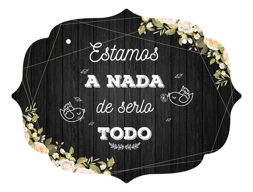 Letrero Cuadro Paje Boda Decoración 40x30cm  P11 M2-8