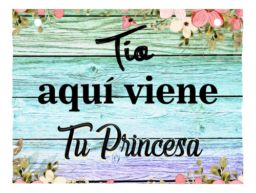 Letrero Cuadro Paje Boda Decoración 40x30cm  P05 A1-13