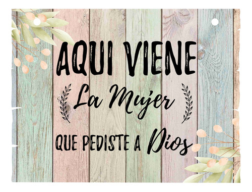 Letrero Cuadro Paje Boda Decoración 40x30cm  P03 C3