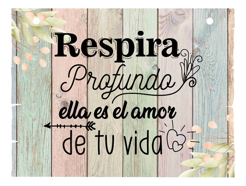 Letrero Cuadro Paje Boda Decoración 40x30cm  P03 C17