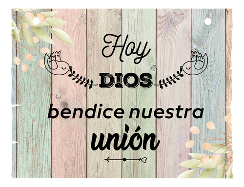 Letrero Cuadro Paje Boda Decoración 40x30cm  P03 C9