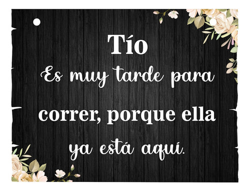 Letrero Cuadro Paje Boda Decoración 40x30cm  P04 C2