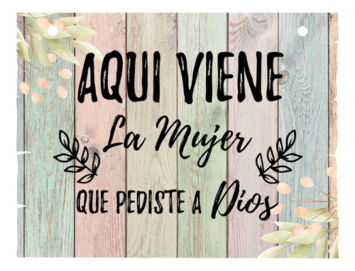 Letrero Cuadro Paje Boda Decoración 40x30cm  P03 C14