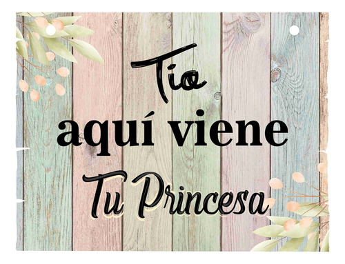 Letrero Cuadro Paje Boda Decoración 40x30cm  P03 C13